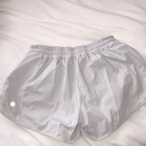 White Lululemon shorts